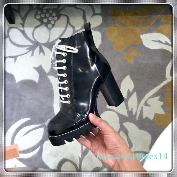 

luxury womens shoes laureate platform boot fashion winter ladies new warm plus size ankle womens style casual t14, Black