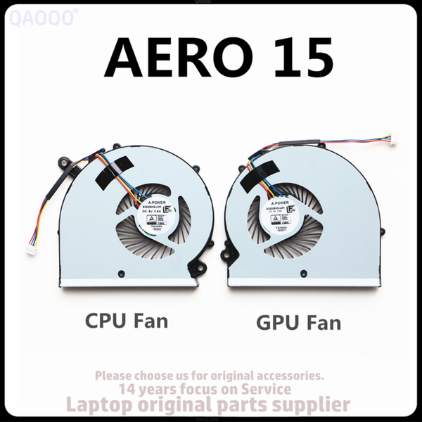 

new cpu fan for rp65w bs505hs-u2m for gigabyte aero 15 15x 15 x9 15w 15y9 rp65sa cpu & gpu cooling fan
