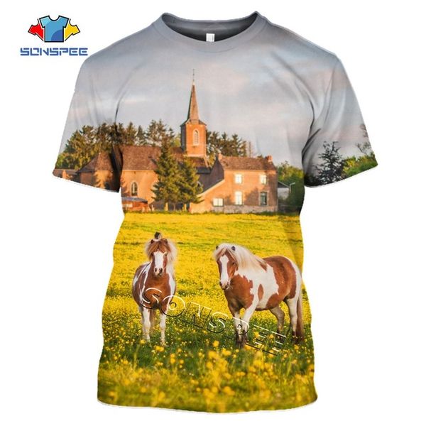 

summer animal horse homme pullover clothing 3d print shirts anime comics funny men clothing