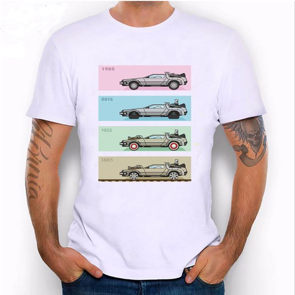 

back to the future car cartoon funny t shirt men stephen king printed horror short sleeve custom print mens tshirts 2020 top