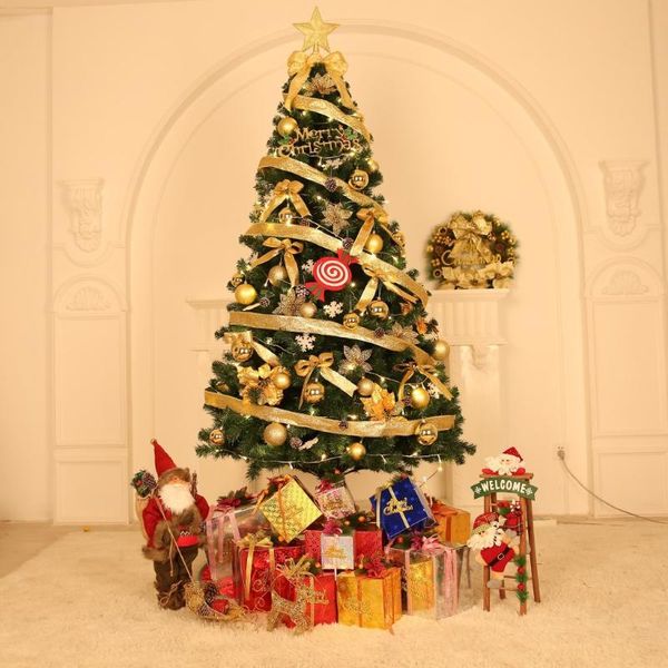 

explosions package christmas tree 1.5 meters pvc luxury encryption jewelry tree shopping mall l christmas decoration