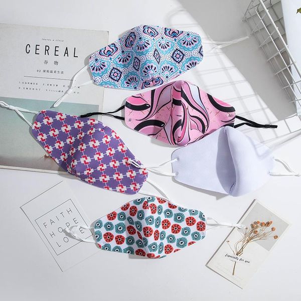 

designer face mask washable fashion cotton reusable face masks adjustable ear buckle mask soft breathable anti dust fog mouth masks