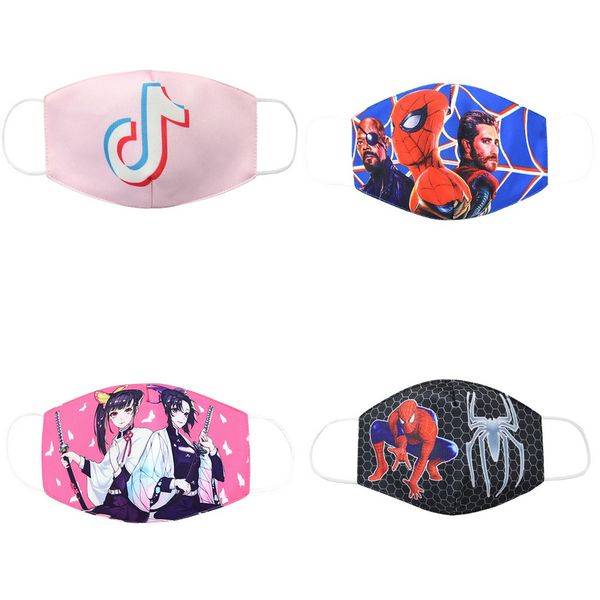 

for cotton breathing mask mask mask children mouth cubrebocas cloth kid puuvill barbijos face masks youth kids cartoon for tsimb toys2008, Black