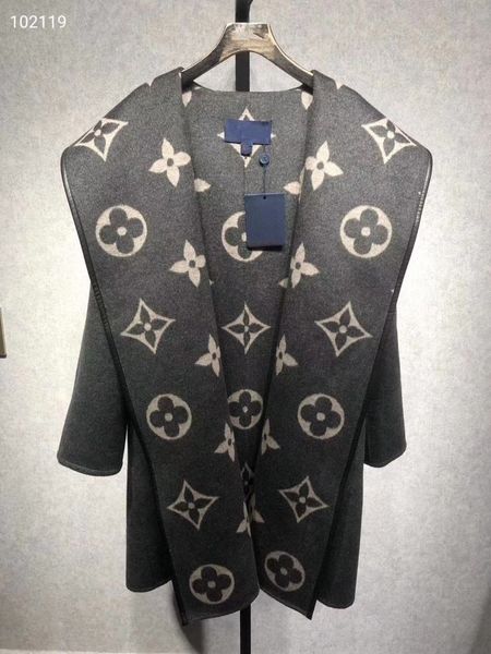 

2020 high end girls headscarf wrapped coat with interwoven pattern midi trench coat with belt and long sleeves fashion coat, Black