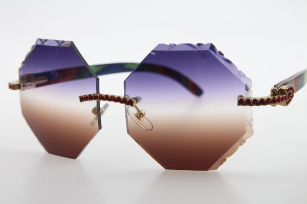 

2020 оптовая очки 4189706 rimless павлин вуд алмазные солнцезащитные очки унисекс вуд красный камень очки с коробкой резные фиолетовый корич, White;black