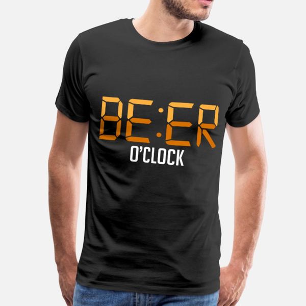 

beer oclock time for a beer t shirt men customize short sleeve s-3xl homme cute new style spring autumn normal shirt