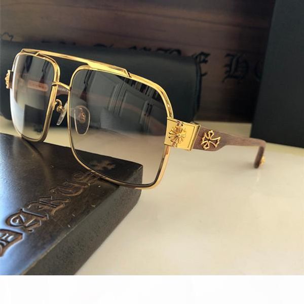 

new fashion designer sunglasses hummer-i square frame wooden carved temple retro eyewear punk style come with case, White;black