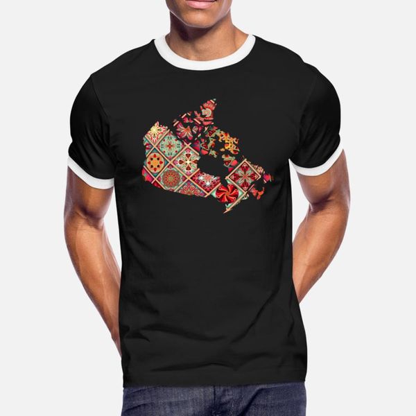 

patckwork канада тенниска мужчины customized с коротким рукавом размер s-3xl отдыха подарков casual рубашки весна trend
