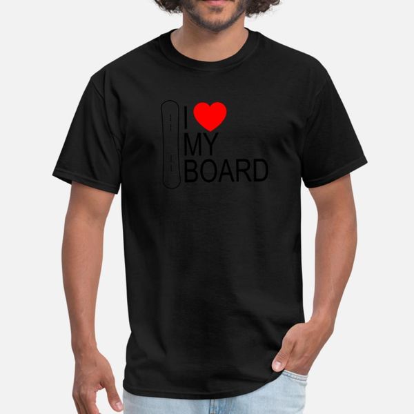 

board i heart my board t shirt men customize tee shirt euro size s-3xl costume fitness funny casual spring autumn letter shirt