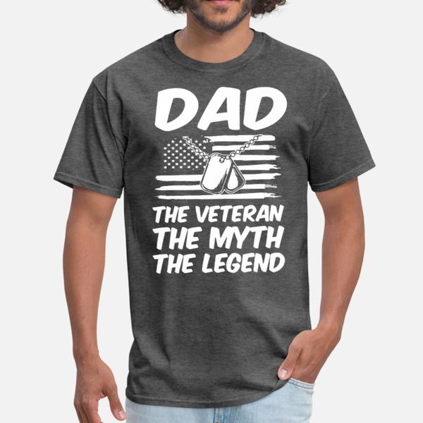 

dad the veteran the myth the legend dad t shirt men personalized short sleeve size s-3xl original sunlight new fashion spring leisure shirt