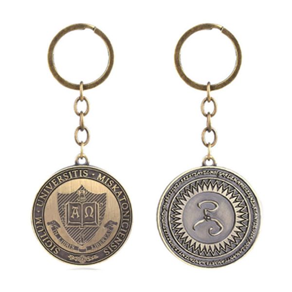 

cthulhu mythos huang yinmi card disk nick university hastur badge running group game keychain pendant, Silver