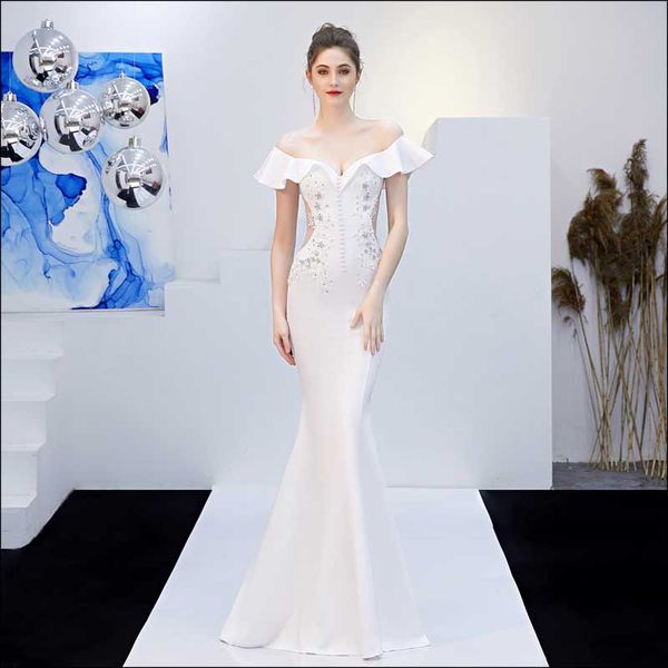 

ethnic clothing white high waist evening dress long mermaid chinese wedding oriental style party dresses plus size women, Red
