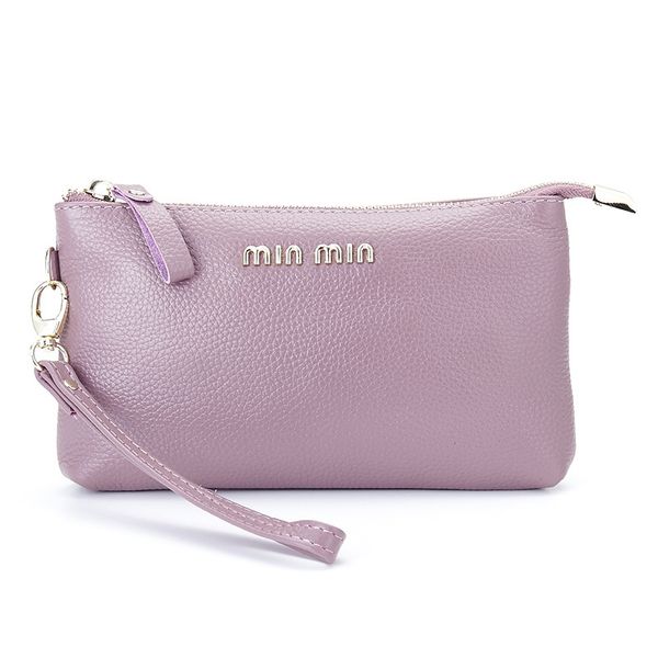 

fashion small lady handbag simple casual women clutch bags cowhide mobile phone pouch mini flap bolsa feminina