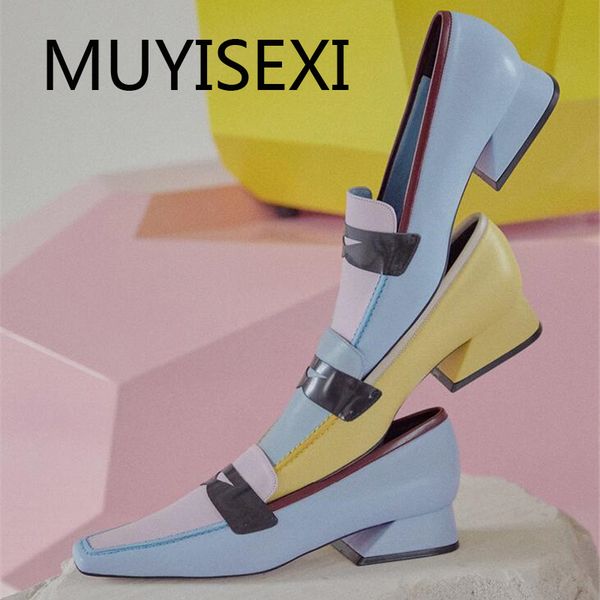 

elegant small square toe 3cm low heels driving women pumps slip on concise mature office daily wear autumn shoes hl229 muyisexi, Black