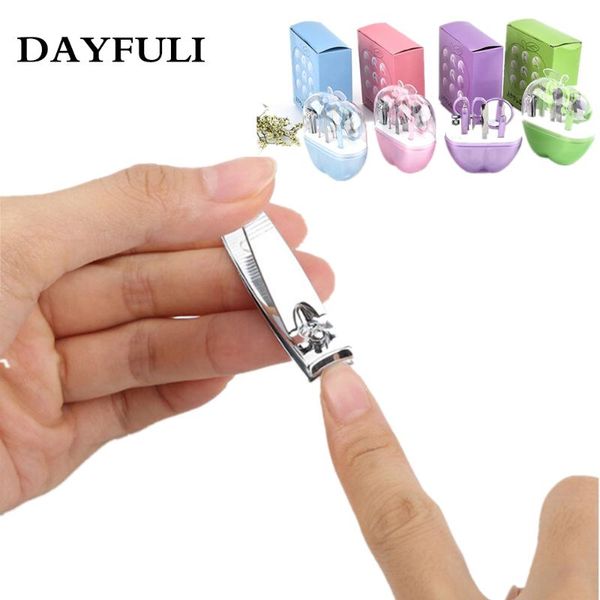 

8pcs/set nail care tool kit nail clippers trimmer hook file scissors mirror cuticle pushers care tool set