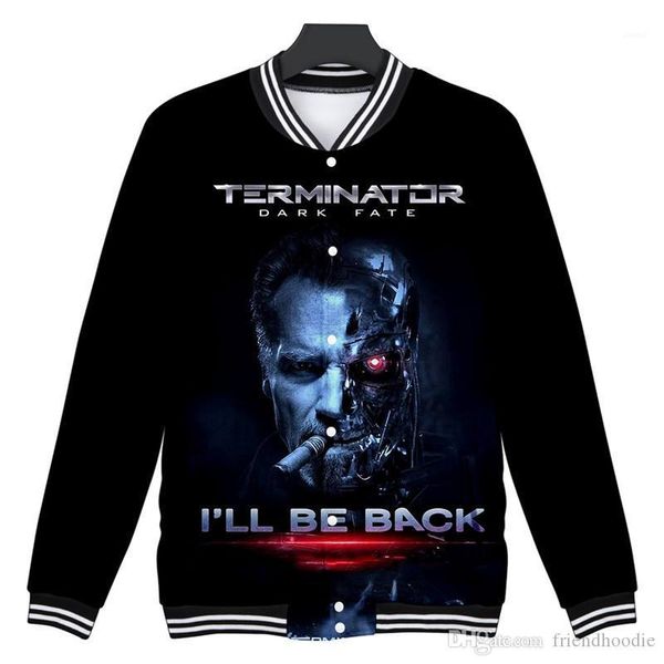 

breasted mens sweatshirts spring stand collar long sleeve fashion mens designer hoodies dark fate 3d digital print single, Black