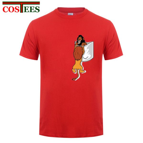 

funny men pocket lion king t shirt men short sleeve o-neck mufasa t-shirt simba tshirt 2018 new fashion summer hipster tees