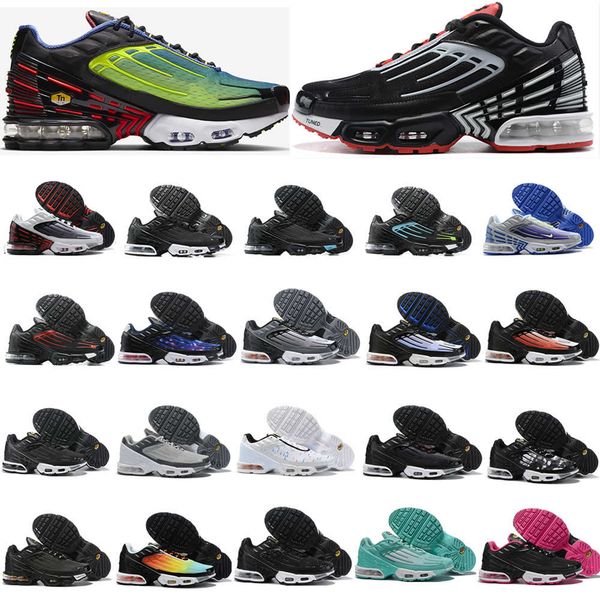 

2020 мужская обувь 3 plus tn 3 iii парашют sunset red blue spider тройной черное белое золото прохладного серая точеной мода мужские женщины