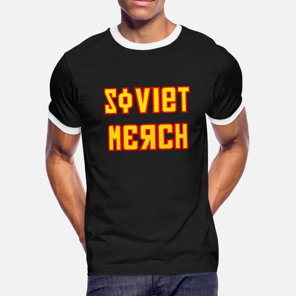 

soviet merch t shirt men designs short sleeve round collar basic solid graphic fashion summer pictures shirt