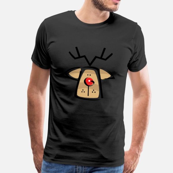 

funny christmas reindeer t shirt men designer 100% cotton s-xxxl costume interesting humor summer natural shirt