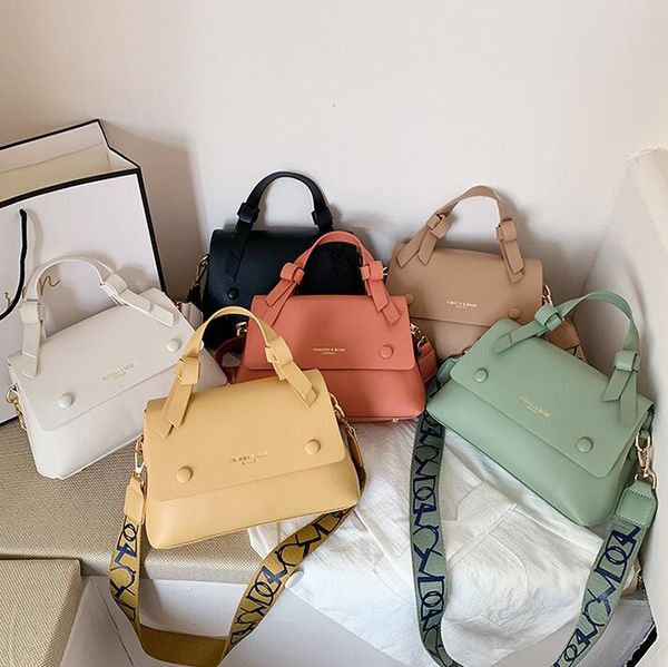 

ins новой моды женщина crossbody широких погоны мешки плечо pu plain малый сумка