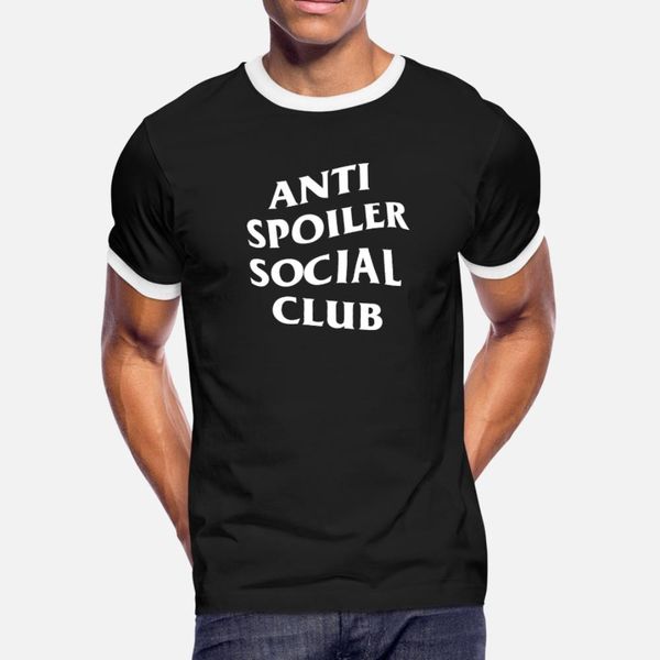 

anti spoiler social club t shirt men customized cotton crew neck costume loose new style summer style pattern shirt