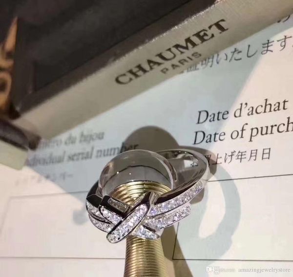 

s925 sterling silver luxurious double x shape punk ring with diamond stamp logo charm ring jewelry gift christmas day drop shipping ps649