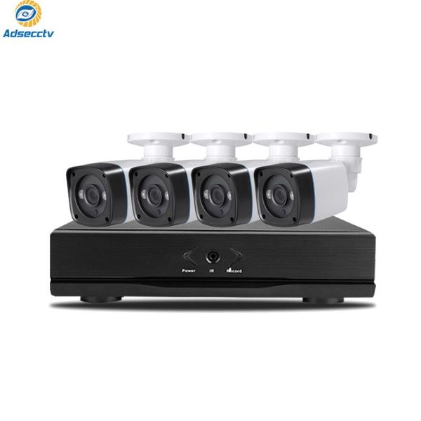 

home security system 4ch hd-tvi ahd 5m-n dvr 4pcs 5mp night vision outdoor surveillance waterproof camera kits