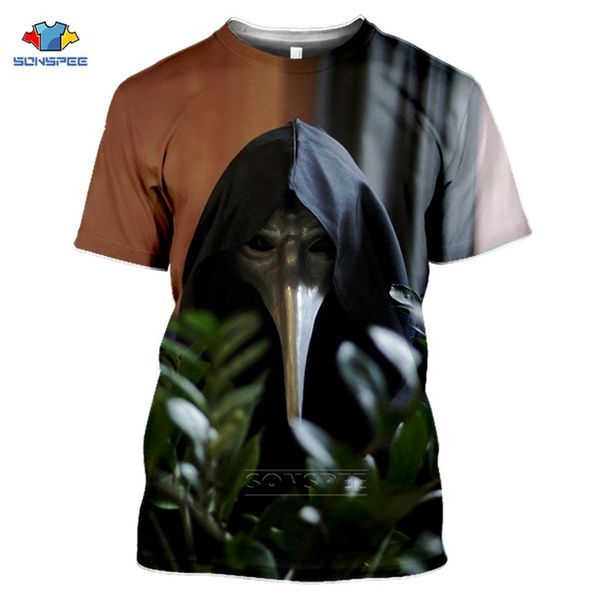 

scp foundation summer men special logo 3d print shirts oversized graphic horror men clothing