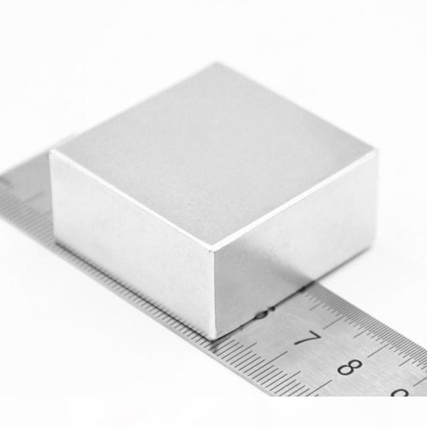 

1pcs block 40x40x20mm super powerful strong rare earth block ndfeb magnet neodymium n52 magnets, Black