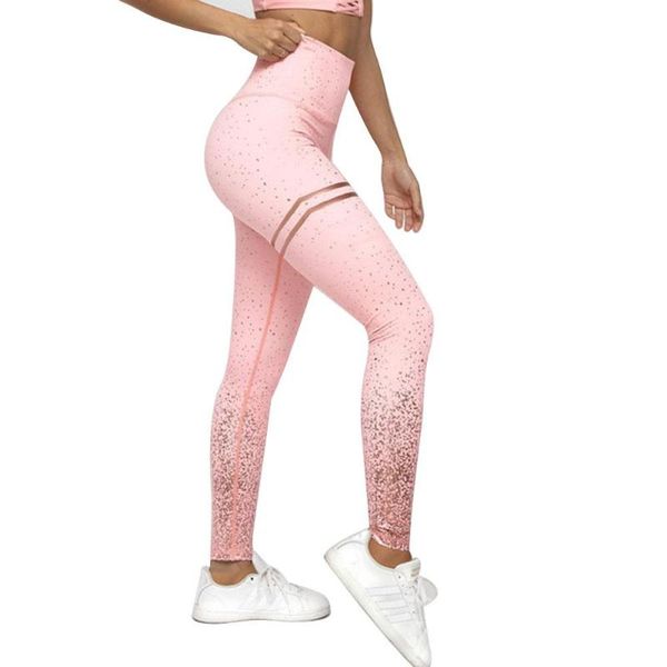 

йога брюки бег брюки workout gym высокая талия -xl спорт фитнес рейтузы фитнес, White;red