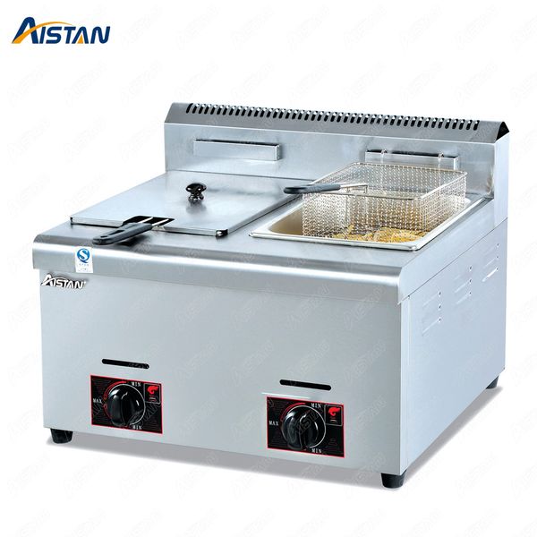 

gf71/gf72 commerical gas lgp deep fryer for potato chips chicken fried oil fryer with 1 or 2 tanks stainless steel