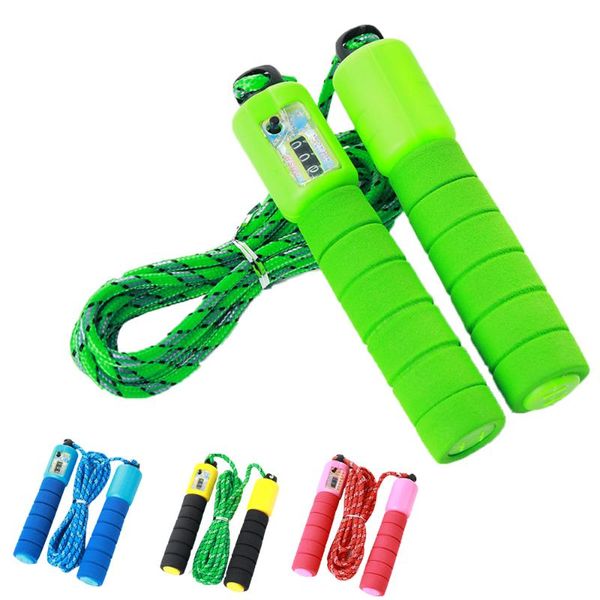 

professional jump rope skip jump ropes anti-slip handle adjustable counting rope training workout equipments