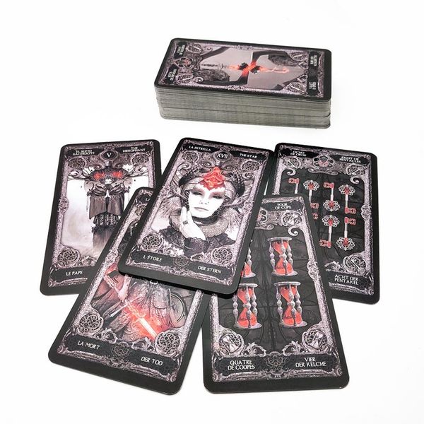 

game mysterious use dark card women jeu poker divination personal carte 78pcs cards english tarot for socxn jjxh