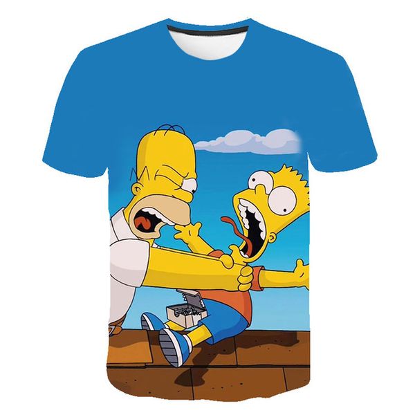 

new simpson men 3d anime o-neckmens cool male clothing 3d print shirts horror anime anime men clothing