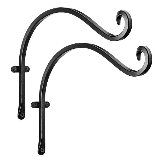 

2pcs wrought iron plant hanger home decor wall mounted hanging basket bracket