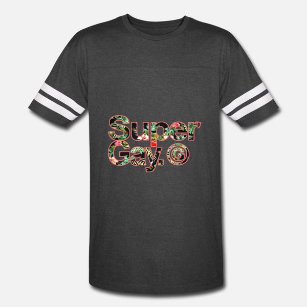 

super gay lgbt tropical floral t shirt men personalized cotton round neck kawaii graphic new fashion spring slim shirt
