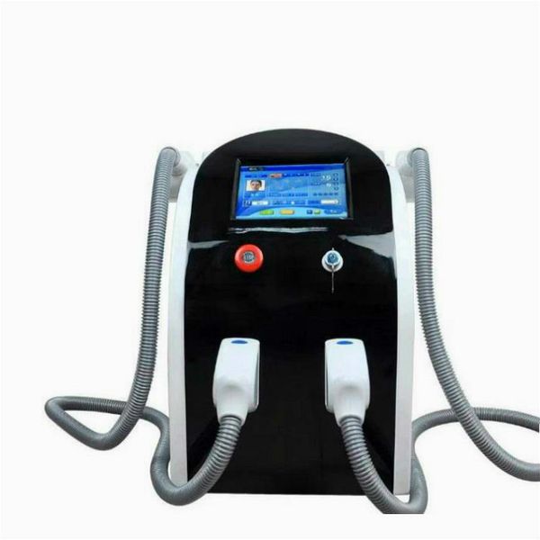 

double handles opt shr ipl hair remove elight machines beauty spa equipment hair removal machines for face beauty spa equipment lsjl, Black