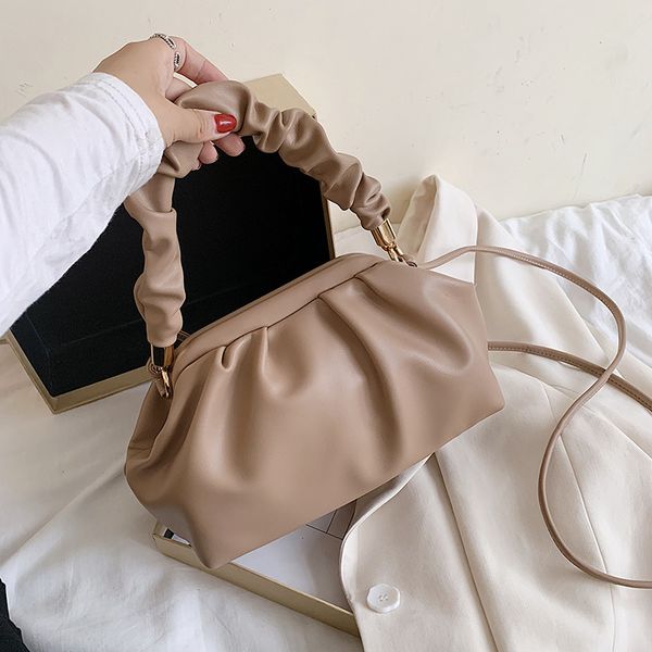 

new mini bag women's 2020 new fashion dumpling handbag pu pleated