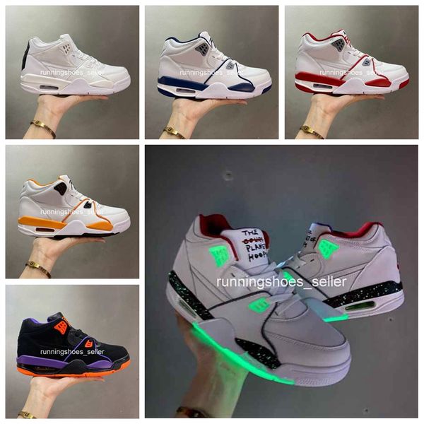 

2020 new flight 89 planet of hoops mens basketball shoes 4s 3m reflective athletic sport designer sneakers us7-13, White;red
