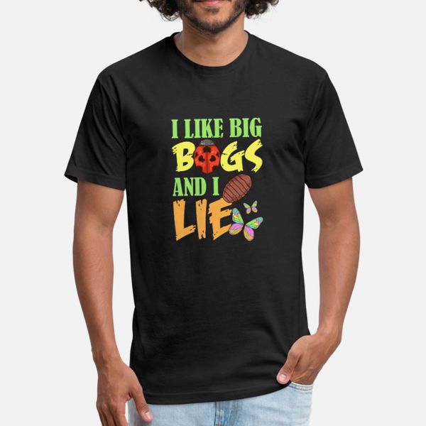 

insect i love big bugs colorful zoo t shirt men knitted tee shirt round neck clothing cute humor spring pattern shirt
