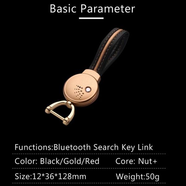 

suitable for perfect men and women high-grade car keys high-tech intelligent search key chains key rings automotive accessories, Silver