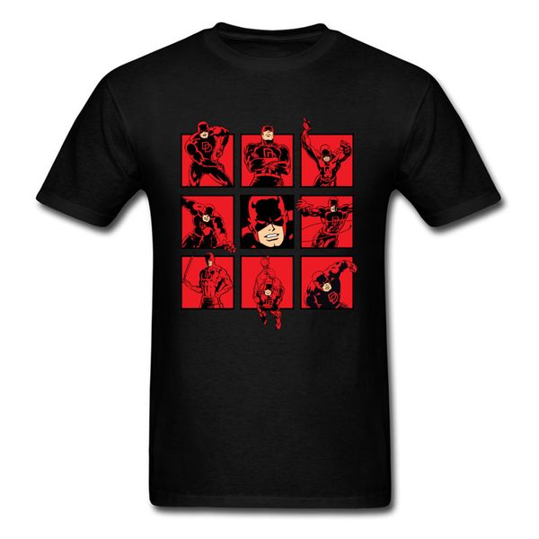 

hero deadpool tshirt daredevil superhero classic tee shirt captain america comic tees pure cotton men