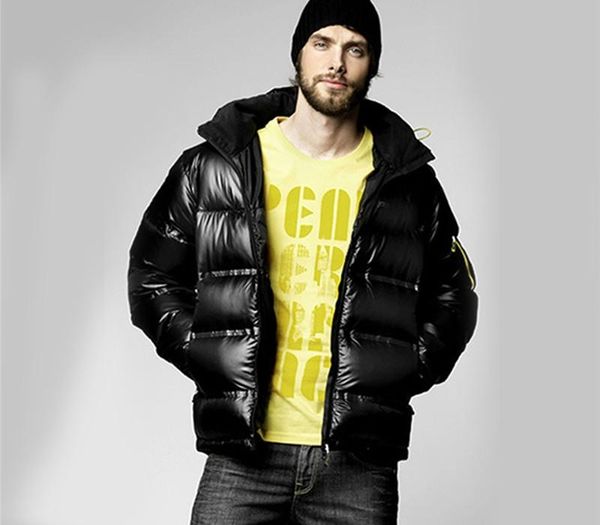 

2017 winter mens puffer jacket warm cotton male parka homme ultra light padded fleece coat plus size 3xl 4xl 5xl doudoune homme, Black