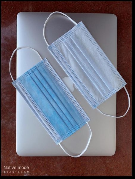 

одноразовая маска для взрослых дышащей 3-слойная защитная маска для лица маска1