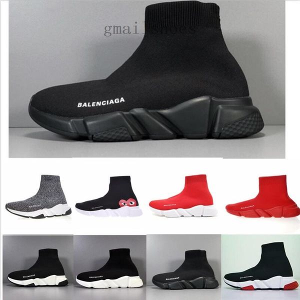 

new arrivlas s fashion luxurys for women men speed trainer off red triple black flat casual shoes sock boots mens shoes g5am