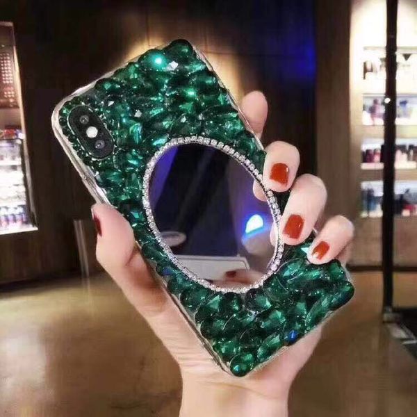 Роскошное алмазное зеркало чехол горный хрусталь Bling телефон крышка Фундас Coque для iPhone11Pro XS MAX XR X 8/7 PLUS 6S / 6 PLUS 2020SE 11