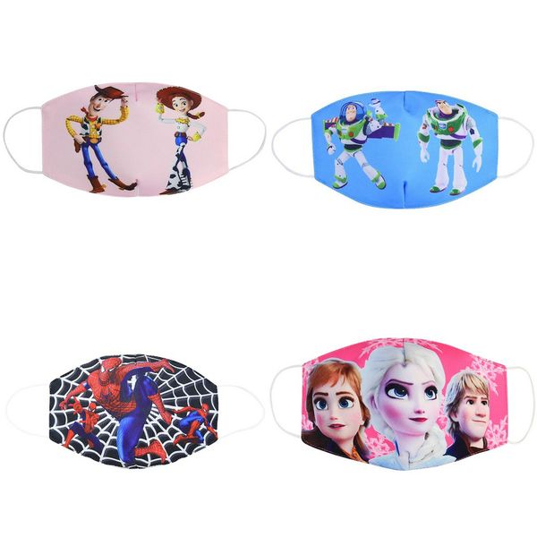 

cloth cubrebocas kids scuba goggles mask cotton face mouth mask cartoon youth children masks for kid kapas mascara