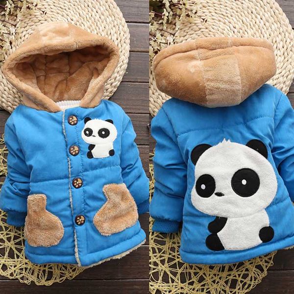 

boys clothes jackets warm coat winter autumn jackets children's clothing hooded clothes cartoon cute panda print toddler boys, Camo