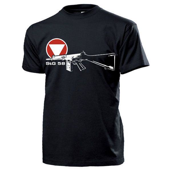 

2019 men cool tee shirt stg 58 gewehr bundesheer osterreich sturmgewehr fn fal waffe - t shirt summer t-shirt